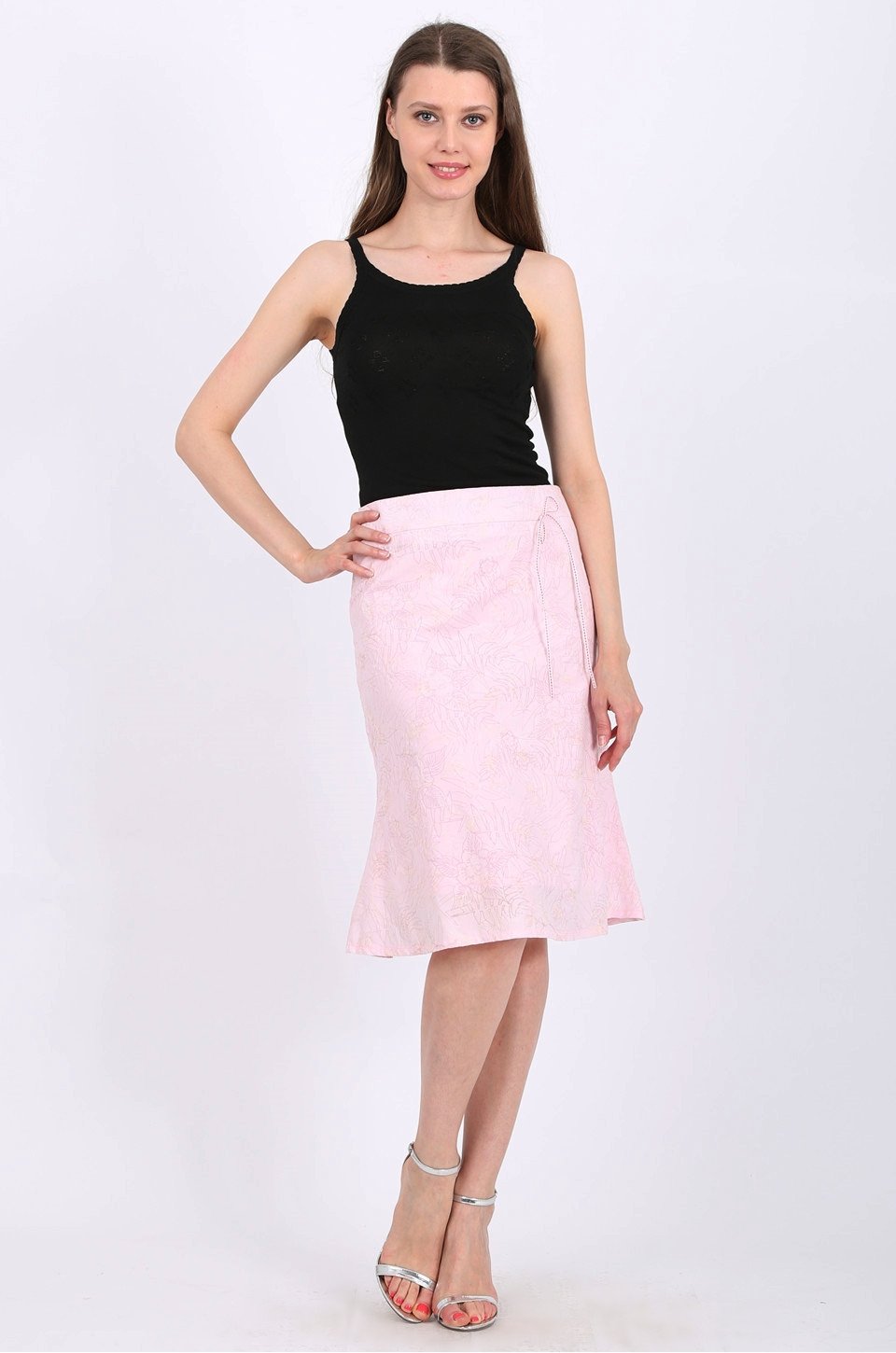 Alexis Midi skirt in pink